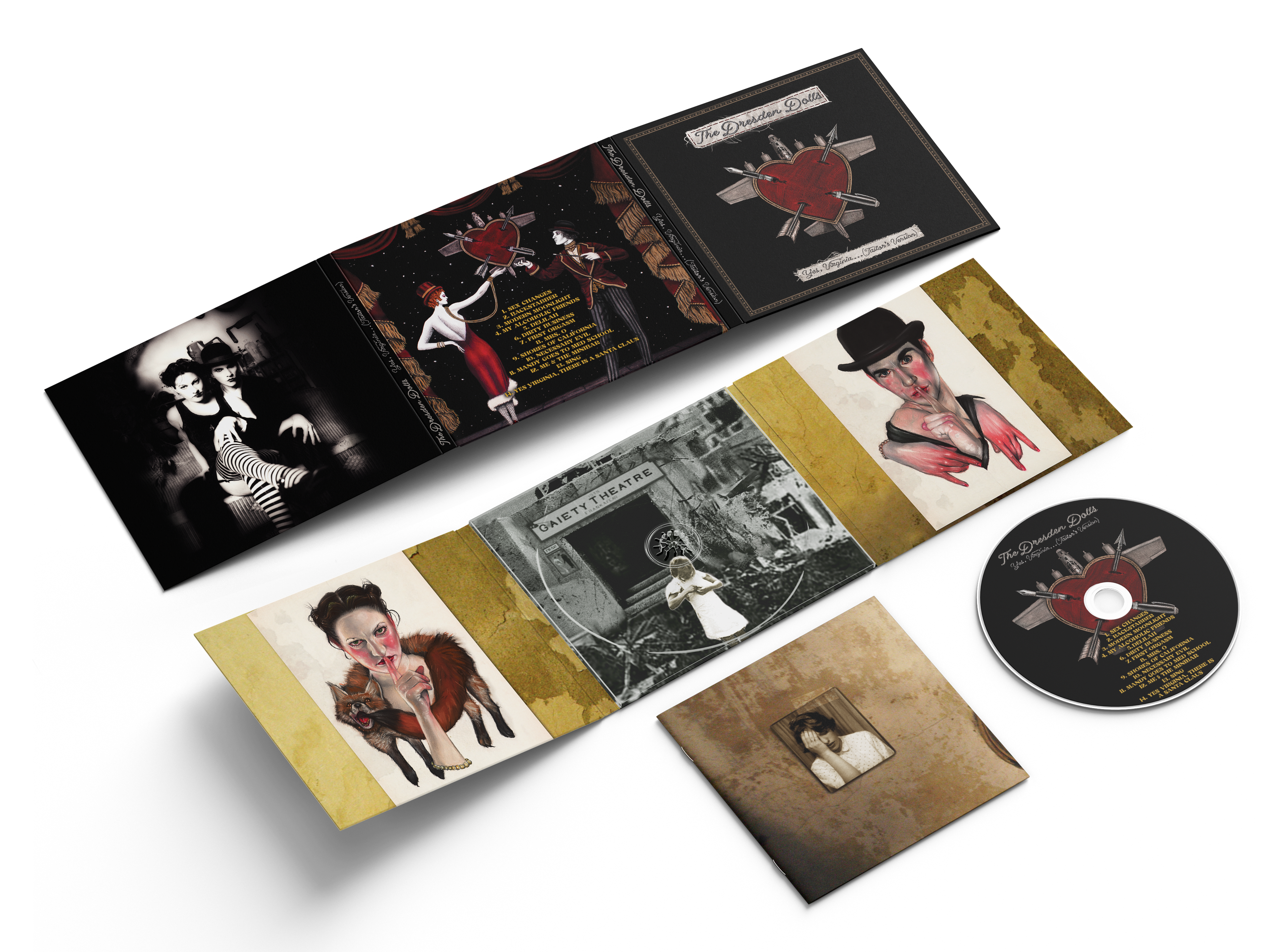 Yes, Virginia(Tailor's Version) Deluxe Digipack CD. (PRE-ORDER) The Dresden Dolls Yes, Virginia(Tailor's Version) Deluxe Digipack CD. (PRE-ORDER) The Dresden Dolls