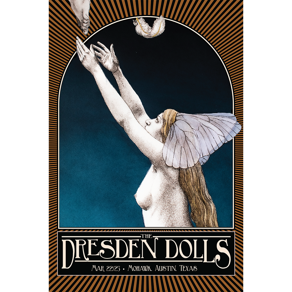 *SIGNED* LIMITED EDITION - Dresden Dolls 2024 Tour Poster - Austin