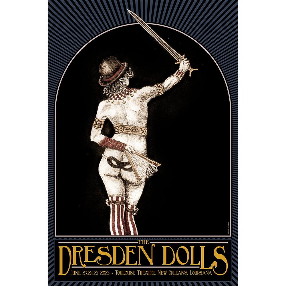 Dresden Dolls 2023 Tour Poster - New Orleans
