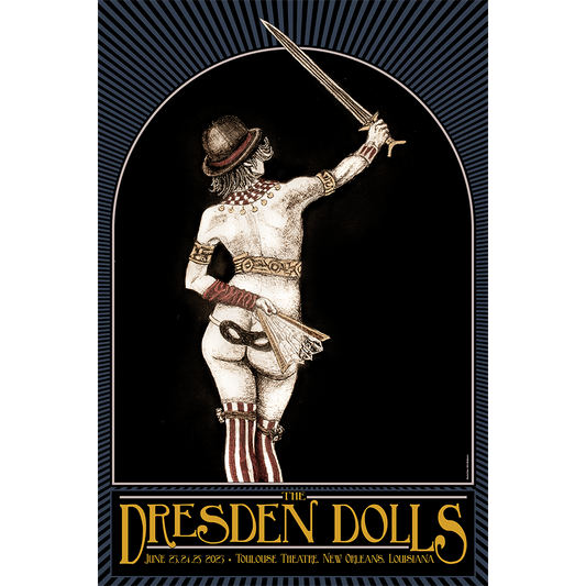 Dresden Dolls 2023 Tour Poster - New Orleans
