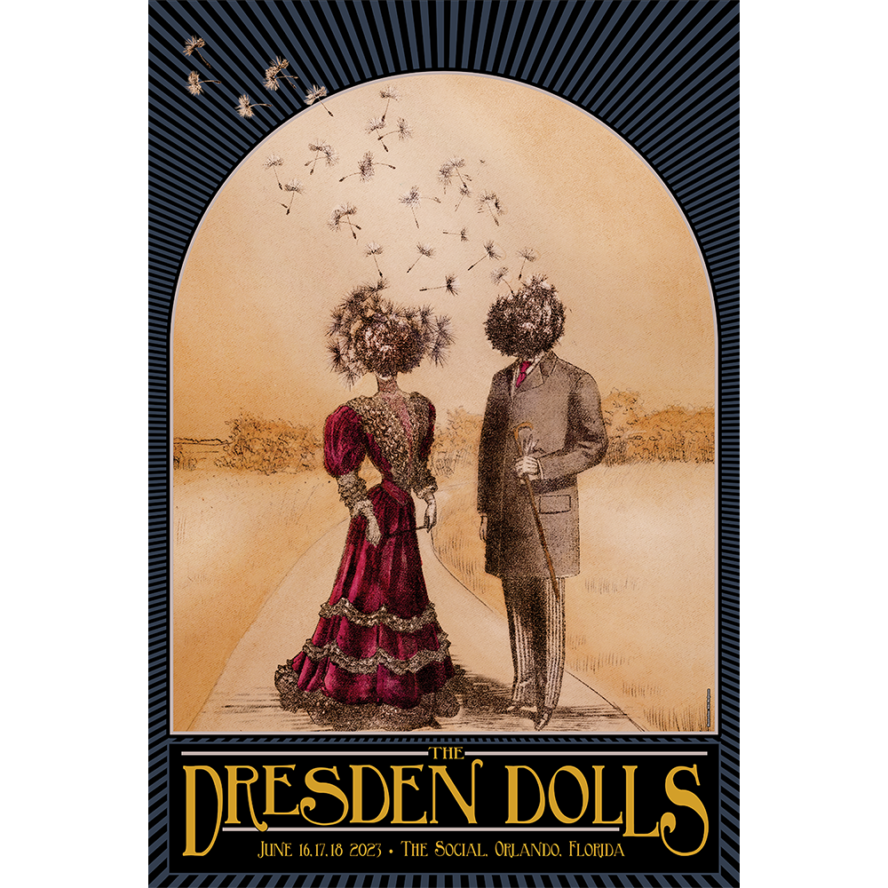 Dresden Dolls 2023 Tour Poster - Orlando