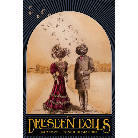 Dresden Dolls 2023 Tour Poster - Orlando
