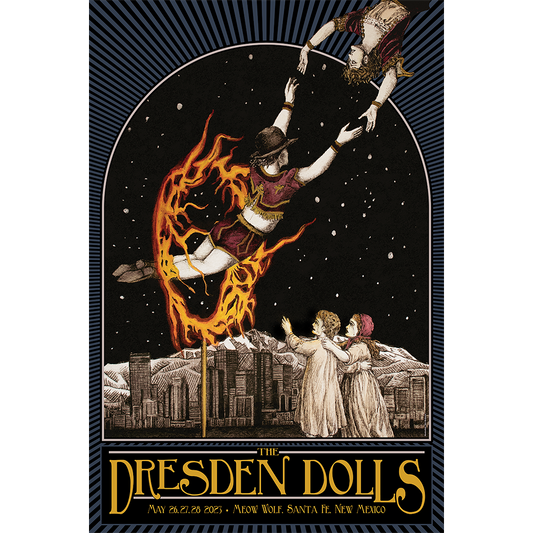 Dresden Dolls 2023 Tour Poster - Santa Fe