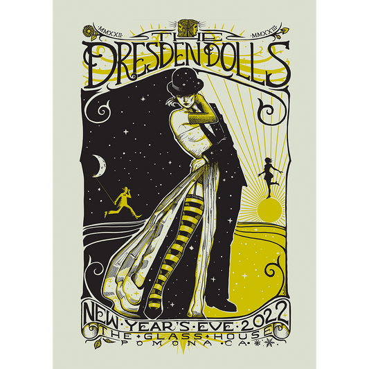 Dresden Dolls @ Pomona - Malleus Silkscreen Poster