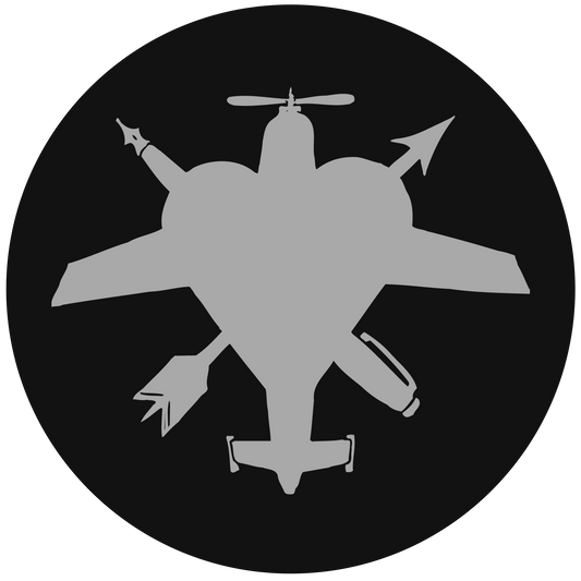 Heart Plane Sticker