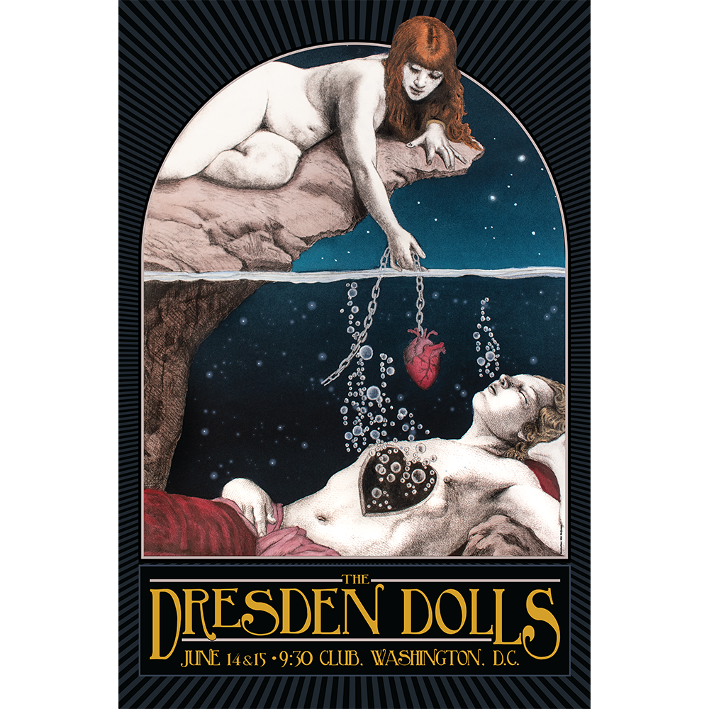 Dresden Dolls 2024 Tour Poster - D.C.