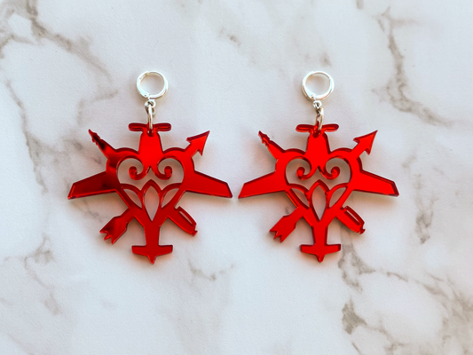 Dresden Dolls - Heartplane Earrings