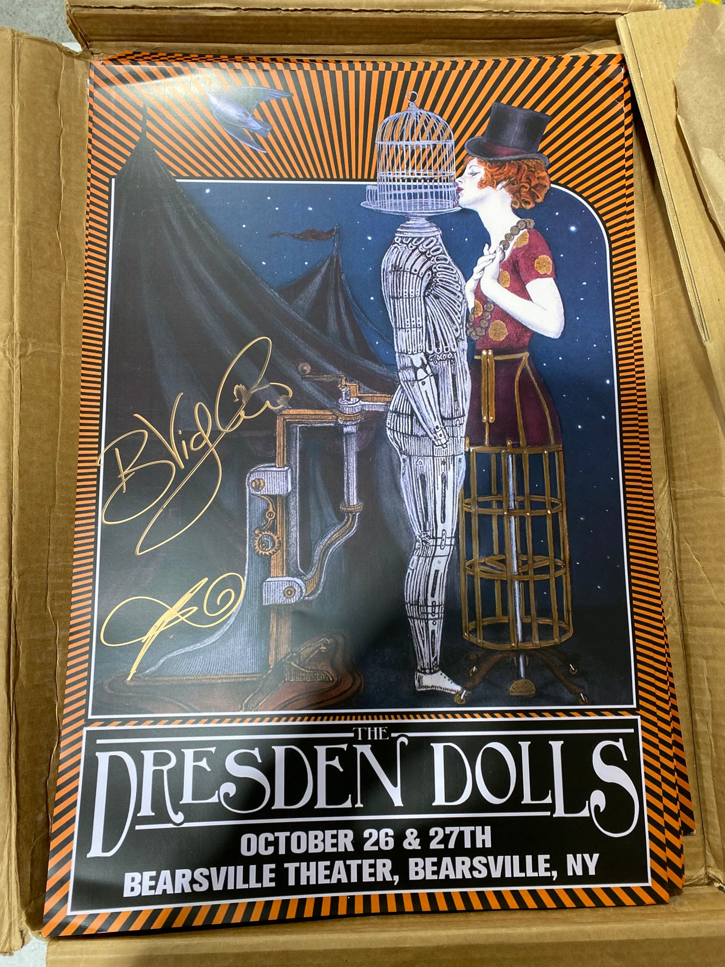 *SIGNED* LIMITED EDITION - Dresden Dolls Poster - Bearsville