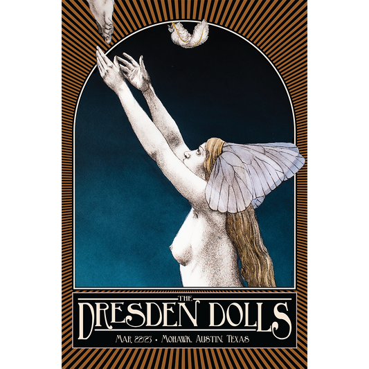 *SIGNED* LIMITED EDITION - Dresden Dolls 2024 Tour Poster - Austin